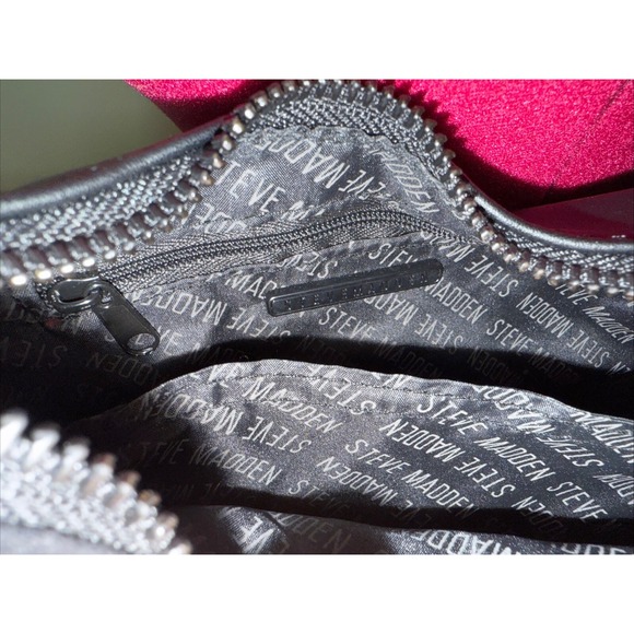 Steve Madden Women's Black Rhinestones Bpauli Shoulder Bag Purse New - Picture 4 of 5